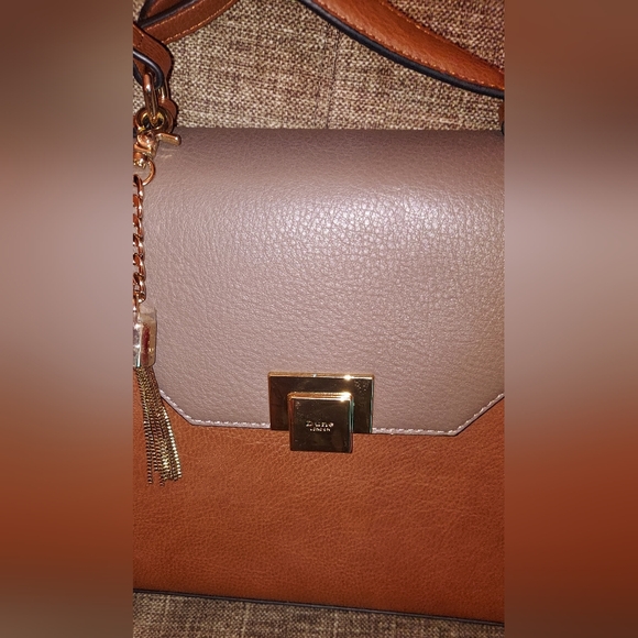 Dune London Tan and Gray Crossbody Bag - Picture 3 of 9